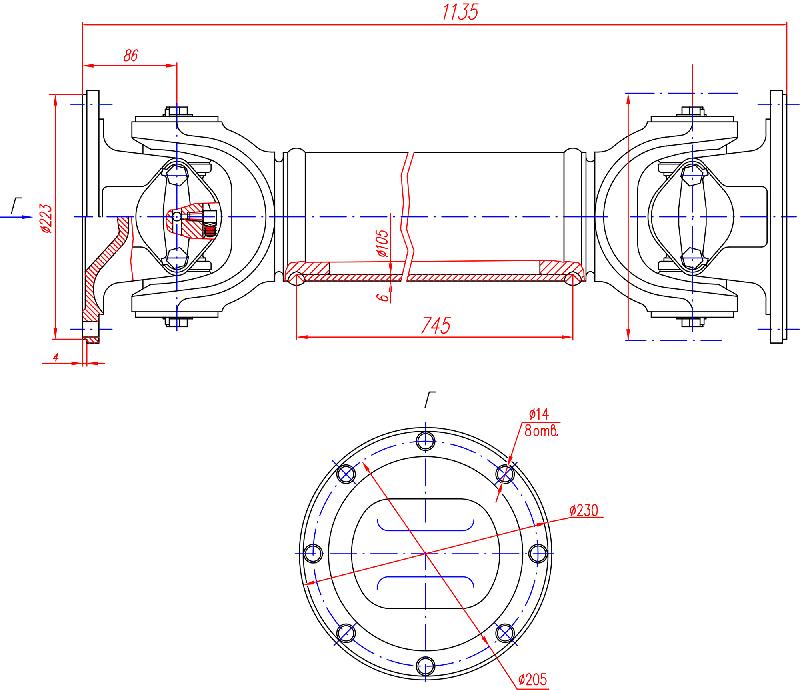 Вал карданный 81-4250010-80 (распродажа)